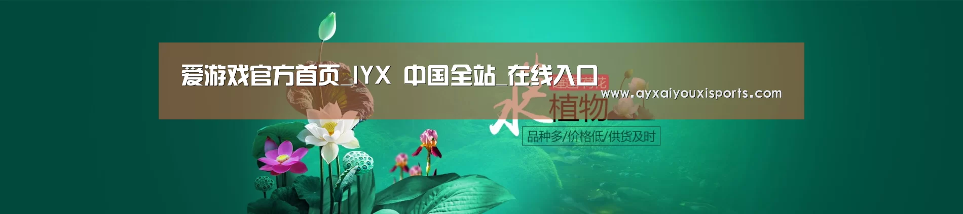 鲜花水草花卉网站模板